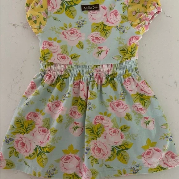 Matilda Jane Floral Print Outfit - Pink and Blue - Picture 3 of 8